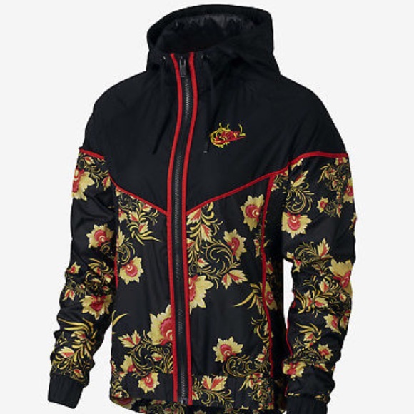 Nike Tops - NIKE SPORTSWEAR ALL OVER PRINT FLORAL WINDRUNNER